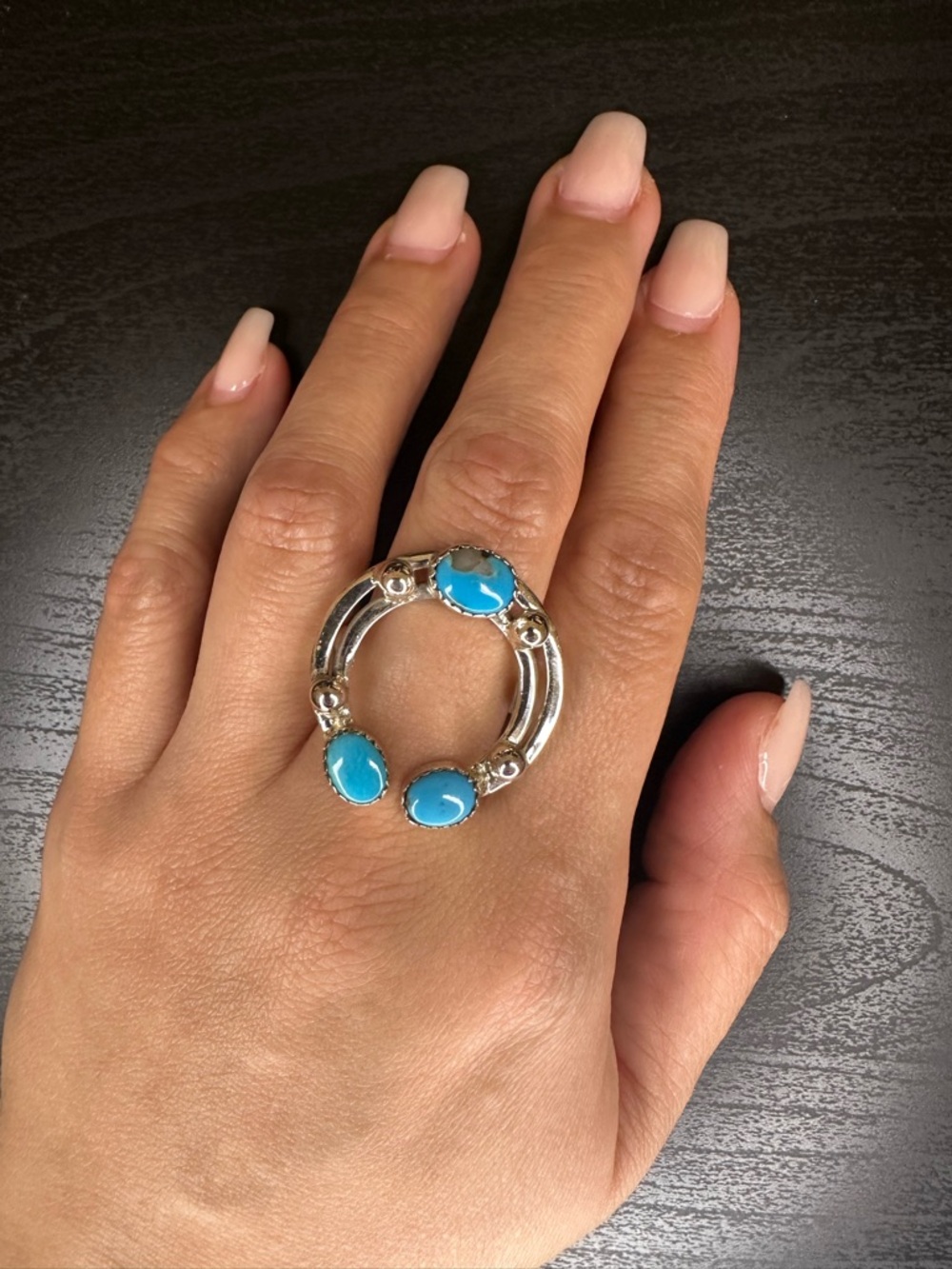 Sterling Silver Naja Turquoise Ring